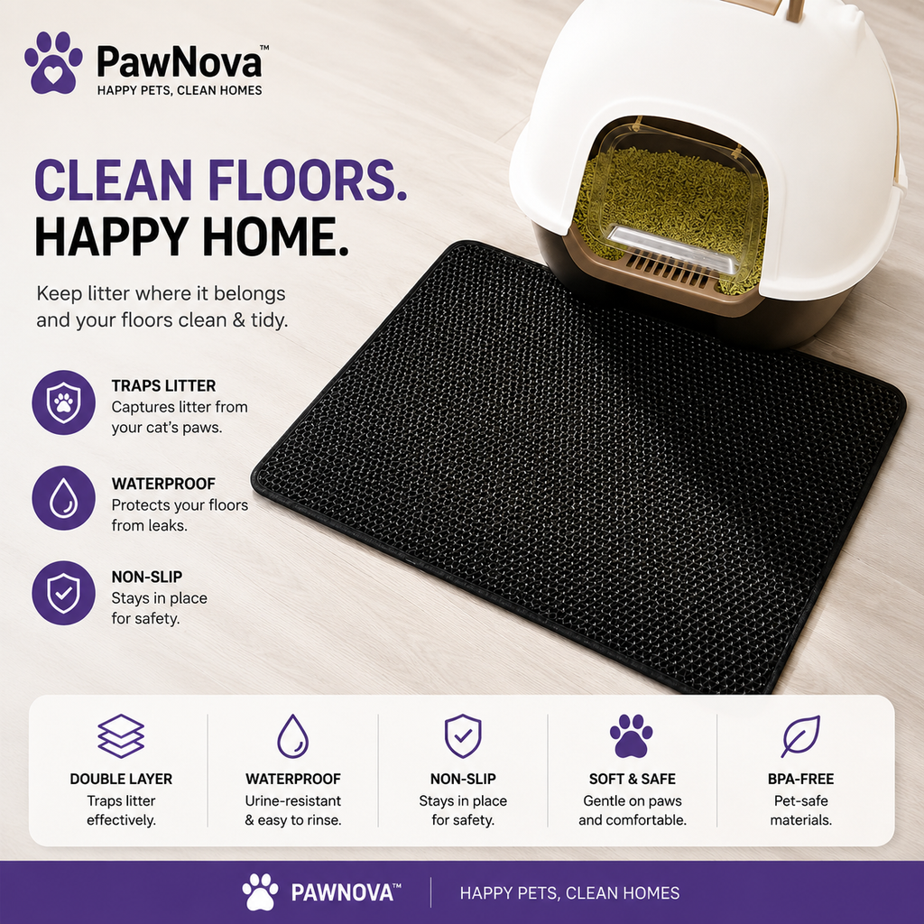 PawNova™ Double Layer Cat Litter Mat