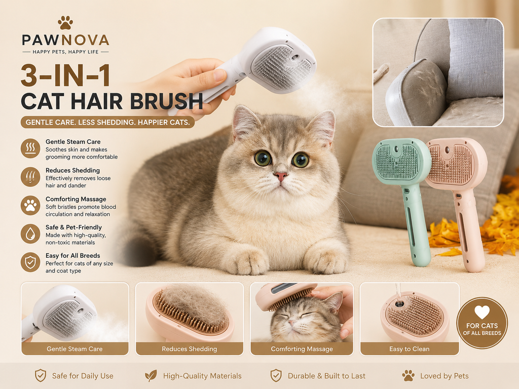 PawNova™ Steam Groom Brush