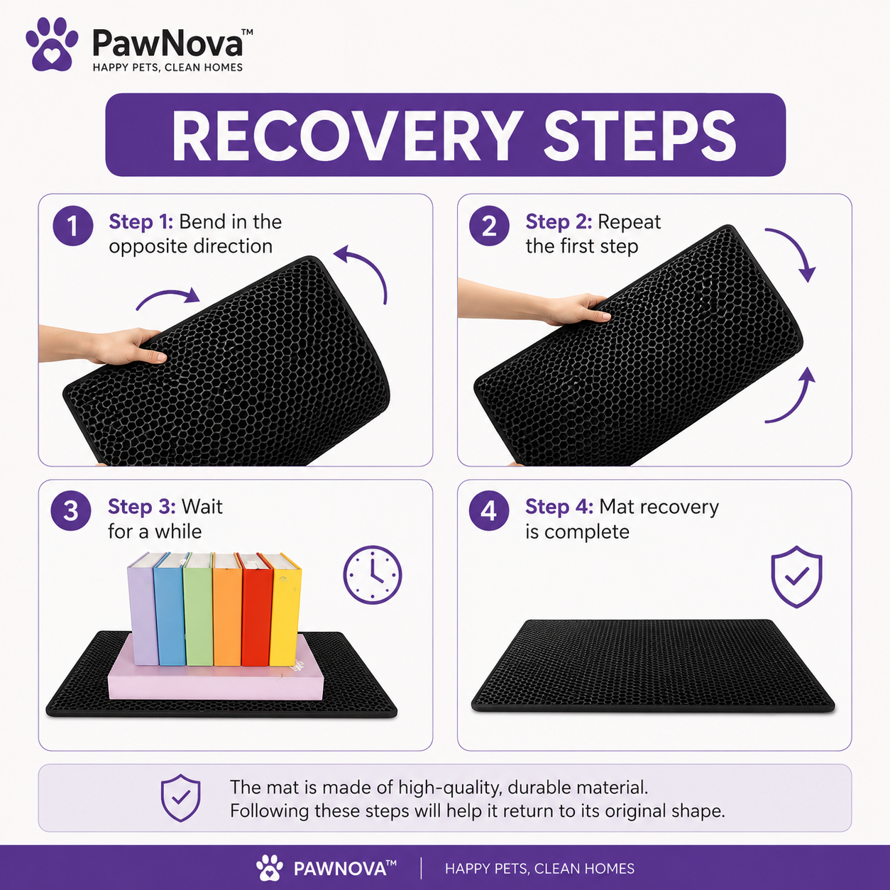 PawNova™ Double Layer Cat Litter Mat