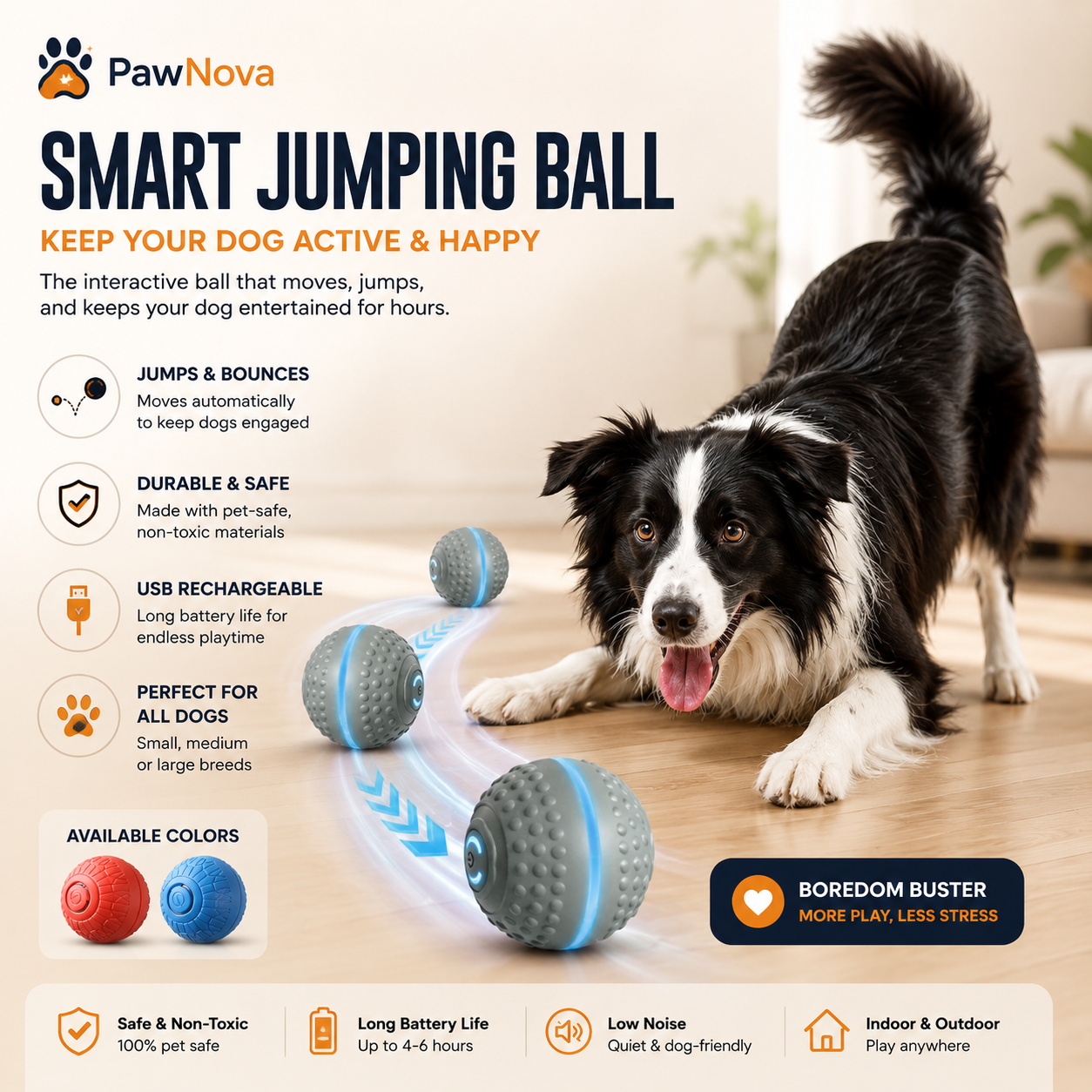 PawNova™ Interactive Smart Dog Ball